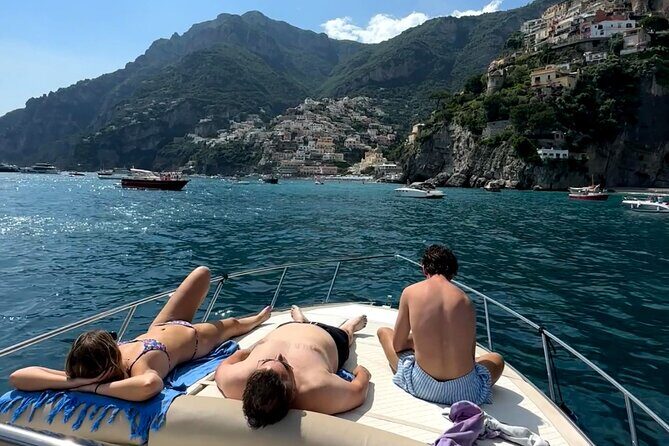 Amalfi Coast Boat Tour Small Group All Inclusive - Stop 2: Maiori and Pandora’s Cave (plus Dead Horse Beach aperitivo)