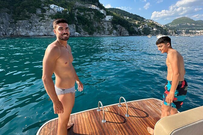 Amalfi Coast Boat Tour Small Group All Inclusive - Marmorata waterfalls: cold water, river-to-sea connection