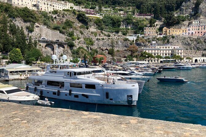 Amalfi Coast Day Trip from Naples: Positano, Amalfi and Ravello - Positano in about an hour: terraces, stairways, and Moda Positano