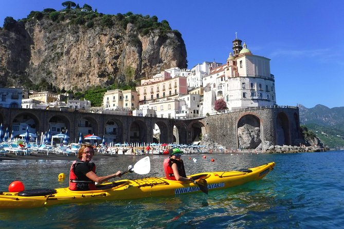 Amalfi Coast Kayak Tour: Explore Caves, Arches & Hidden Beaches - Paddle past Conca dei Marini: classic views and that Sophia Loren connection