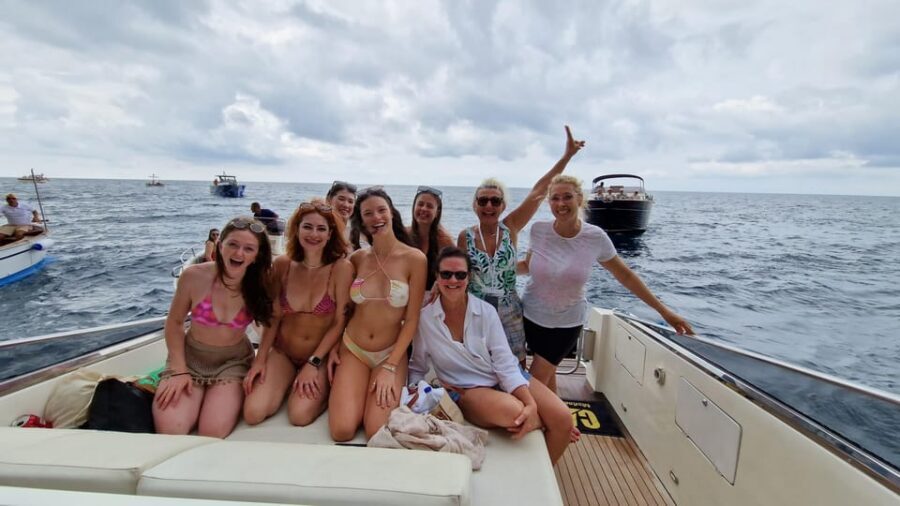Amalfi Coast Premium Boat Tour from Sorrento - Furore Fjord, Praiano views, and the Emerald Grotto area from the water