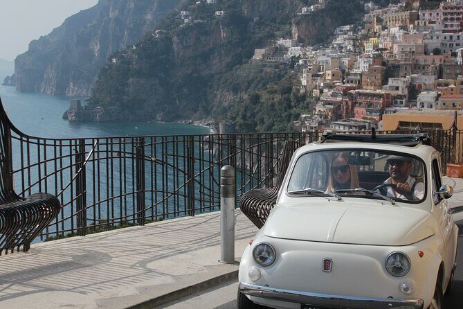 Amalfi Coast Vintage Tour. The Dolce Vita in an Original Fiat 500 - Positano: colorful lanes, craft shops, and time that’s actually yours