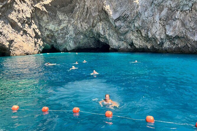 Capri Private all inclusive Boat Tour with City Exploration - Cala del Tombosiello: calmer water, simple appeal