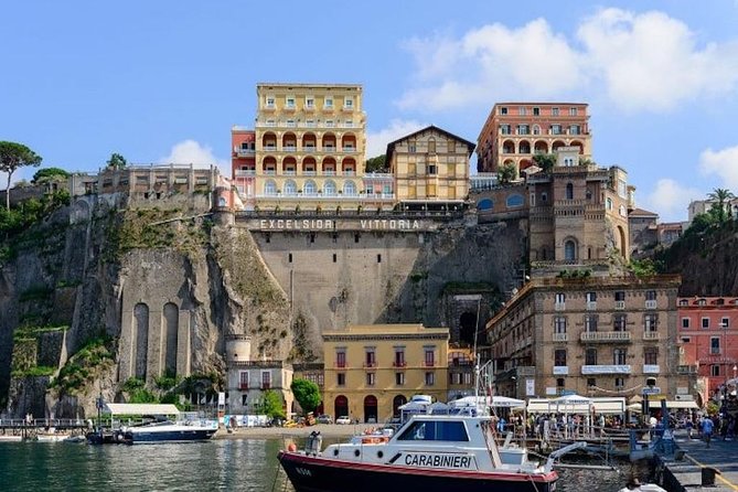 Daytrip from Naples port to Pompei, Sorrento & Positano - Sorrento for 1 Hour: Ceramics, Limoncello, and Bay Views