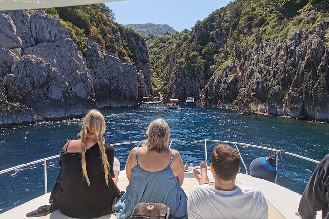 Discover the Amalfi Coast with a private boat tour - First Sail: Capo di Sorrento and the Bagni della Regina Giovanna Ruins