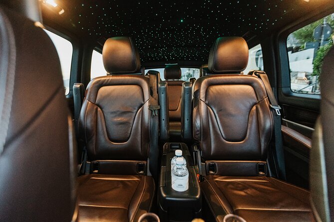 Exclusive One-Way Transfer from Napoli to the Amalfi Coast Area - The Mercedes comfort kit: Wi‑Fi, chilled water, and Prosecco