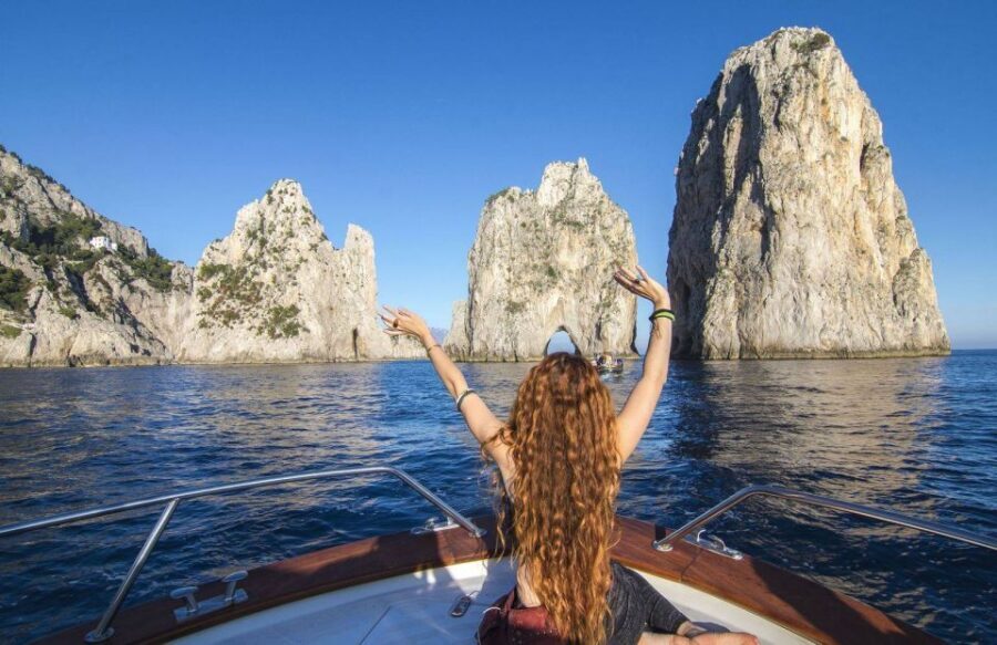 From Amalfi: Li Galli and Capri Islands Boat Tour - The Punta Campanella stop: why the first swim matters