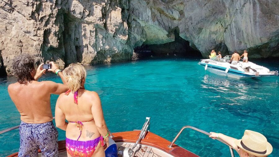 From Amalfi: Small Group Boat Excursion to Capri Island - Capri Pass-By Classics: Tiberius, Villa Jovis, Coral and White Grotto