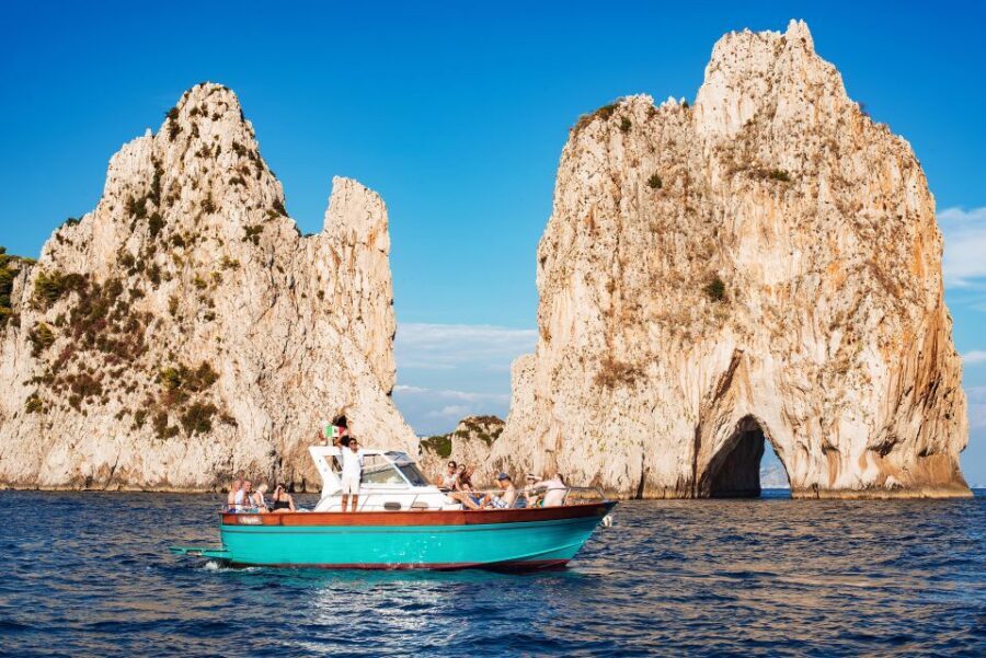 From Amalfi: Small Group Boat Excursion to Capri Island - Faraglioni, Villa Malaparte, and Marina Piccola Bay Moments