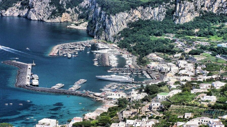 From Positano: Capri Island Group Cruise with Blue Grotto - Landing at Marina Piccola and getting to Piazzetta