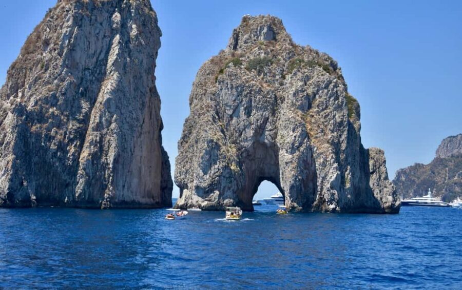 From Positano: Day trip to Capri - Group Tour by boat - Past Fronillo and the Sirenuses to the Li Galli Islands