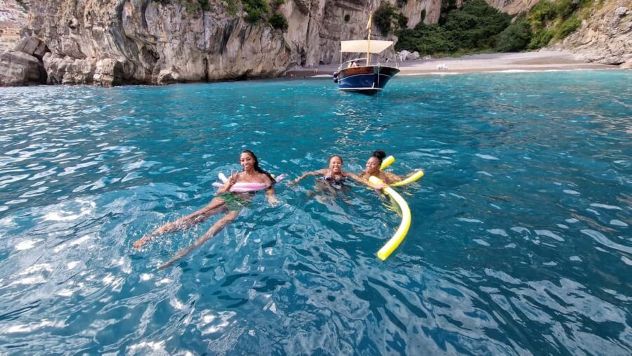 From Sorrento-Capri or Positano: Capri & Positano Boat Tour - “Blues Island” and the story behind the sea colors