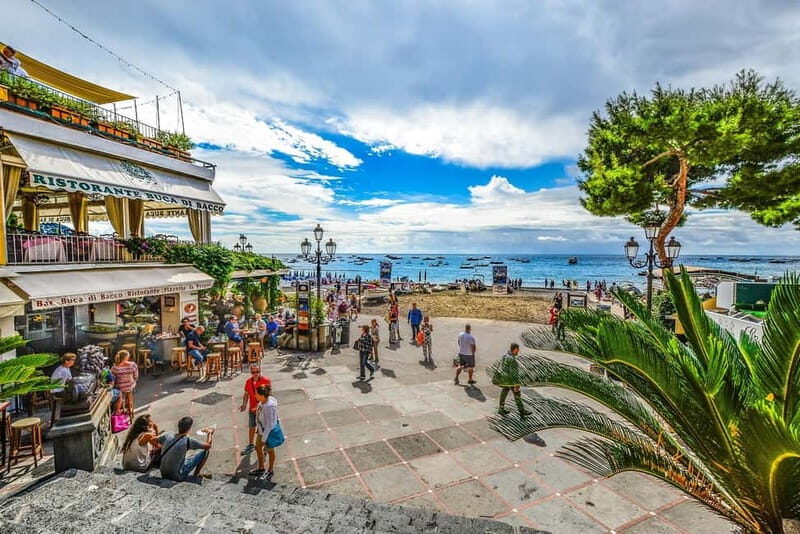From Sorrento: Positano Mini Cruise - Getting oriented: meeting at Piazza Marinai dItalia (near Bar Ruccio)