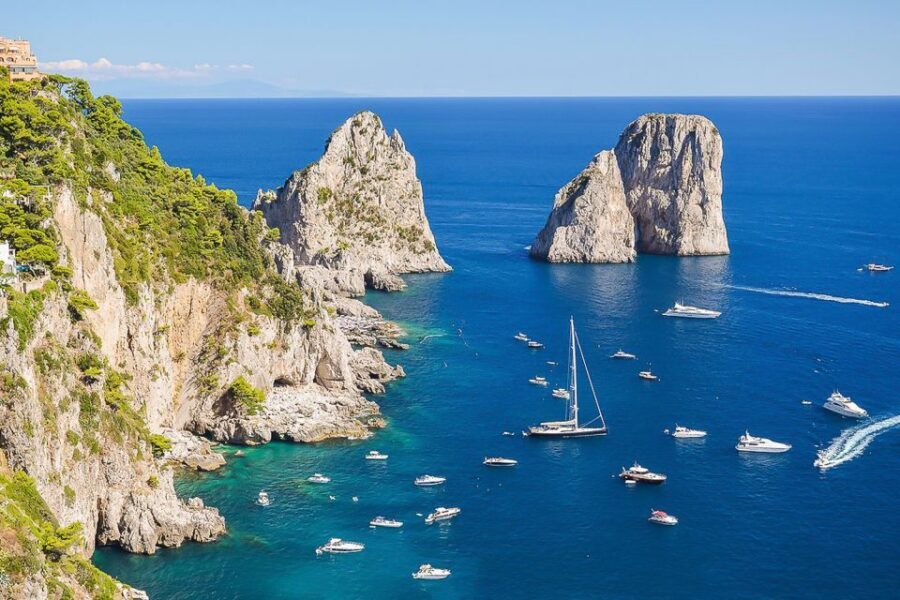From Sorrento to Capri and Positano: Private Boat Tour - Faraglioni and Marina Grande: Iconic Rocks, Short Photo Windows, Real Sea Perspective