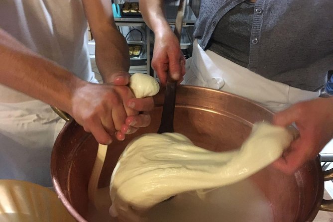 Milk the Cow & Make Mozzarella and Gnocchi with Our Family - The mozzarella workshop: making fior di latte and eating it immediately