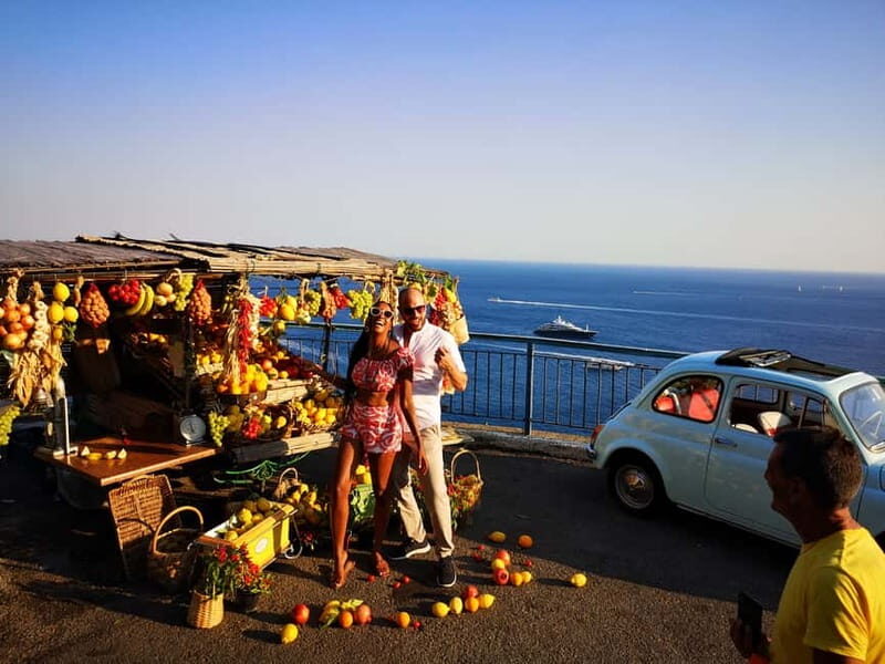 Positano/Praiano: Iconic Fiat 500 Private Amalfi Coast Tour - Riding a Fiat 500 on the Amalfi Coast feels like a movie set