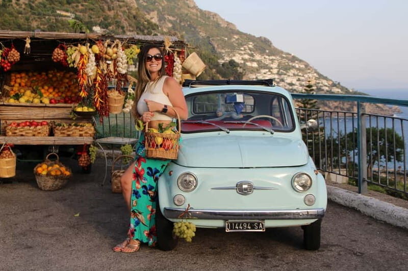 Positano/Praiano: Iconic Fiat 500 Private Amalfi Coast Tour - Enrico and Patrizia: the driver-guide is the secret ingredient