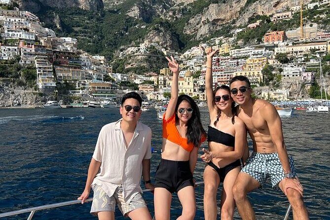 Private Boat tour Positano & Amalfi coast - Positano in the afternoon: sandals, ceramics, and postcard cliffs