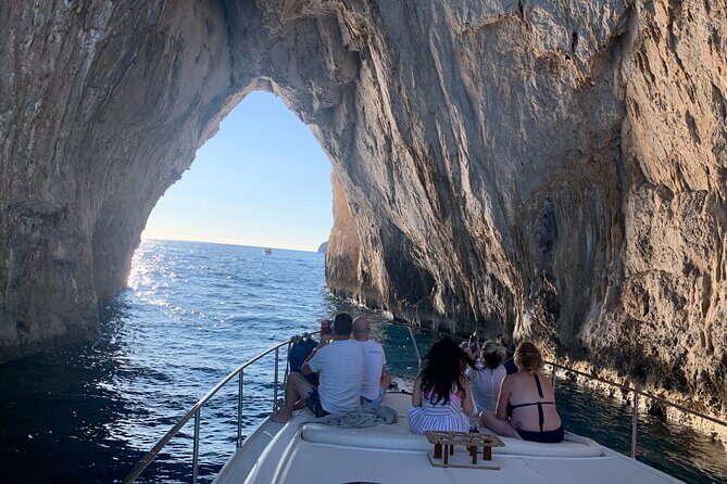 Private Cruise to Capri and Amalfi Coast from Sorrento or Capri - yacht 50' - Capri’s coastline loop: grottos, Faraglioni, and the famous jump