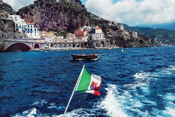 Private full day tour by boat on the Amalfi Coast - Amalfi from the boat: the sweet spot between crowds and context