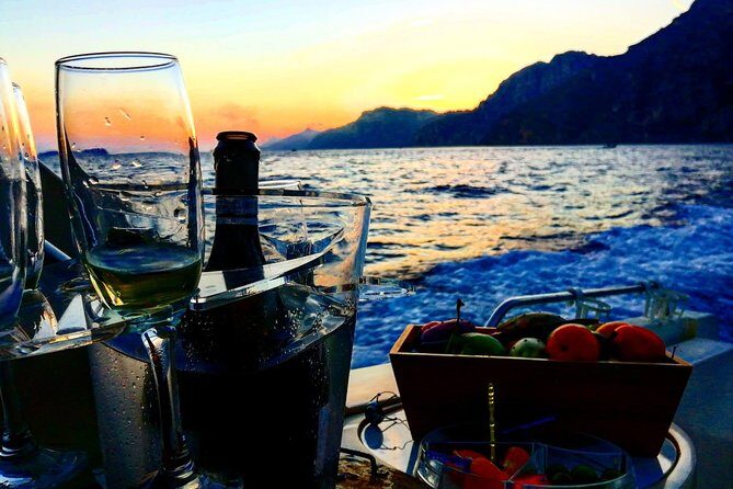 Private sunset boat tour on the Amalfi Coast and aperitif - Aperitif on board: prosecco, champagne, and a built-in welcome
