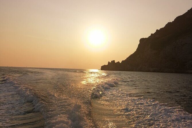 Private sunset boat tour on the Amalfi Coast and aperitif - From Salerno’s Molo Manfredi to the open sea