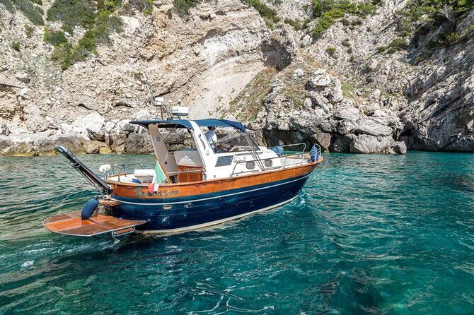 Private Tour Capri & Positano from Sorrento -Gozzo Apreamare 10 - Punta Carena and Marina Piccola: where the day turns from sight-seeing to relaxing
