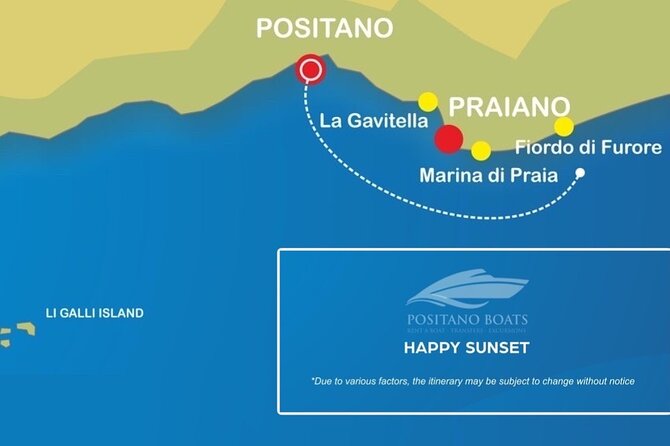 Small Group Tour in Positano by Boat at Sunset with Prosecco - What the 1.5 hours feels like (time well spent)